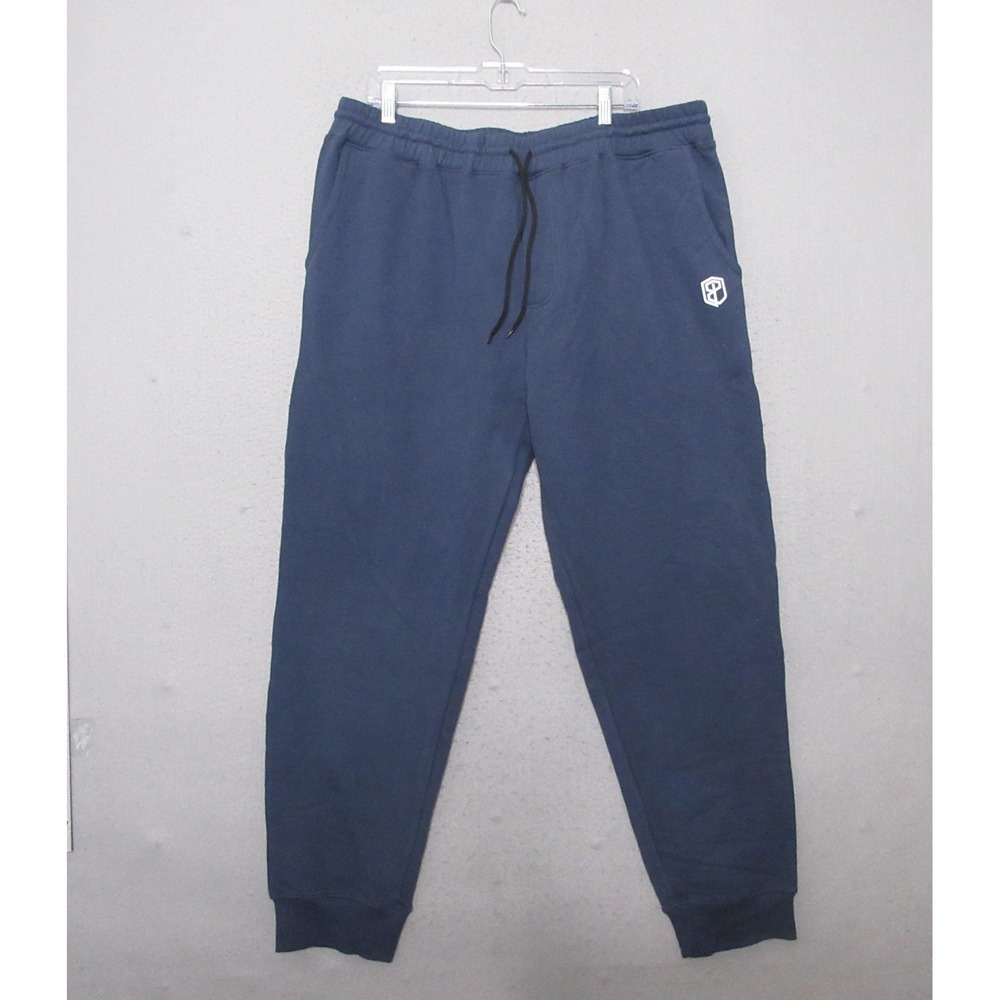Born Primitive Joggers Men XXXL Blue Sweatpants Fleece Comfort Travel Lounge NWT